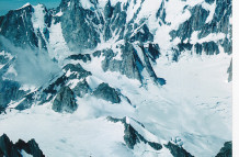 Mont Blanc, Brenva-Seite, vom Rochefort-Grat aus