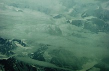 Denali (Mount McKinley) aus dem Flugzeug