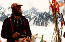 Herbert Karasek bei Rückkehr vom Gipfel am Kahiltna-Gletscher