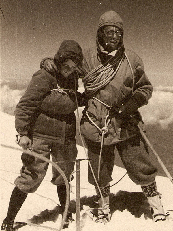 Mont Blanc-Gipfel F&H Juli 1953