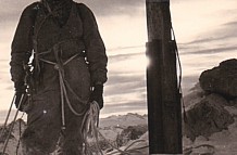 Januar-Morgen am Alpspitze-Gipfel